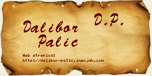 Dalibor Palić vizit kartica